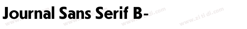 Journal Sans Serif B字体转换 Journal Sans Serif B字体转换